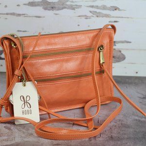 HOBO MISSION Leather Crossbody Bag Dusty Corel